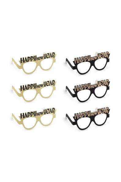 Happy new year glasses