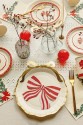 Paper plates with gold bow