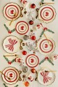 Paper plates with gold bow