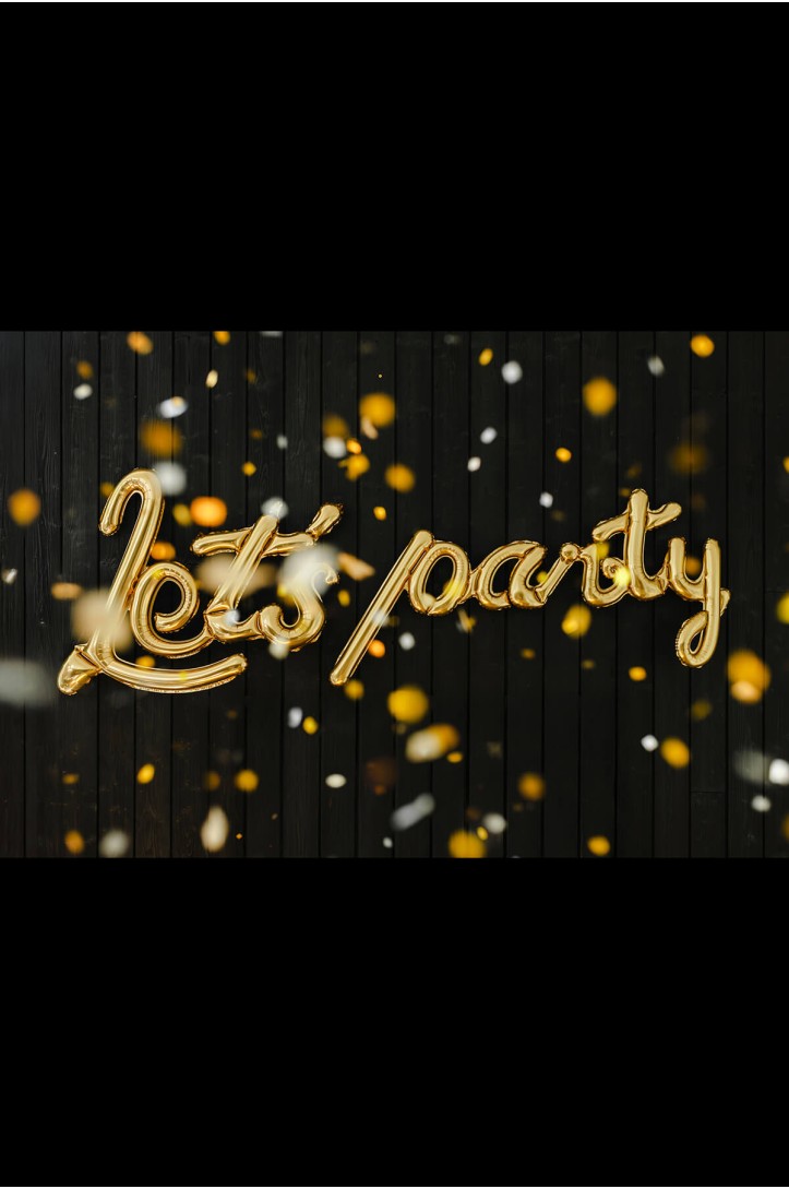 Folienballon Let's party