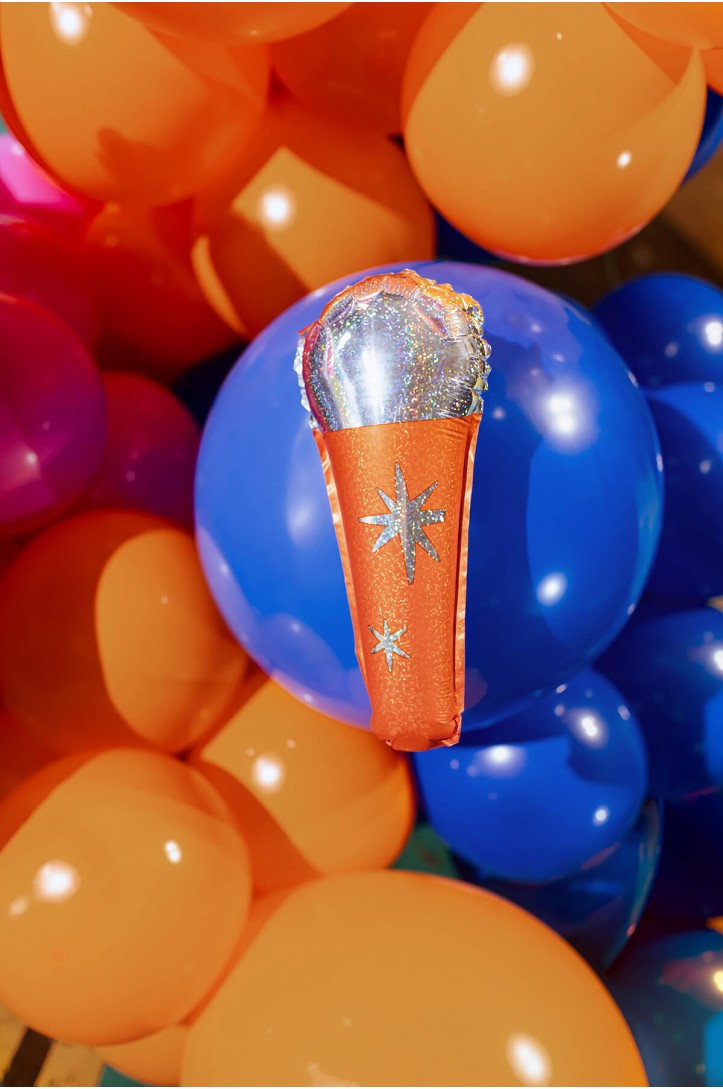Balony foliowe do girland Mikrofon