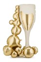 Standing foil balloon Champagne Glass with Bubbles