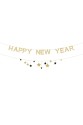 Papierbanner mit Sternen Happy New Year
