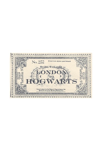 Serwetki Bilet London to Hogwarts