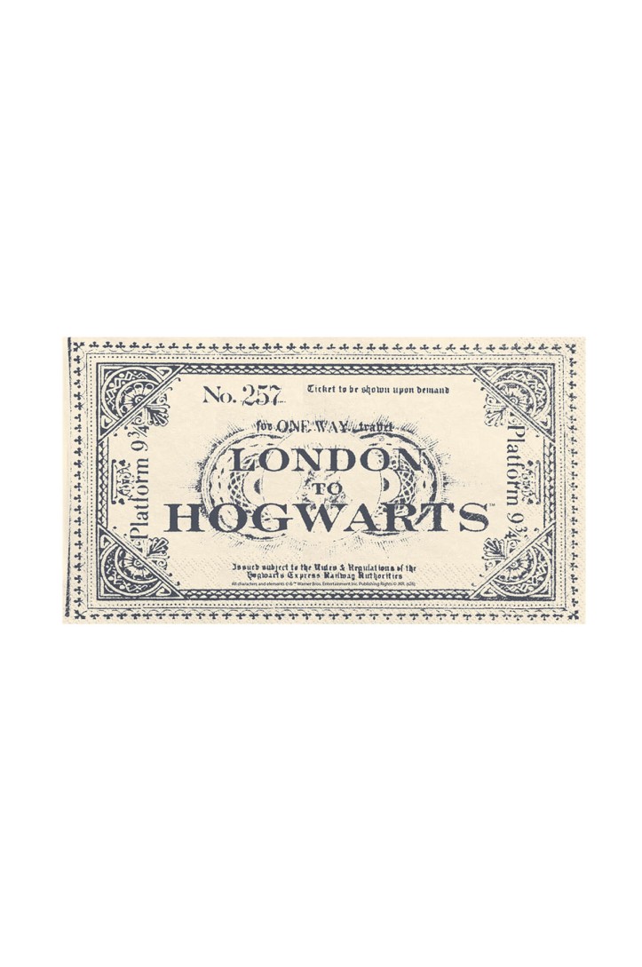 Serwetki Bilet London to Hogwarts