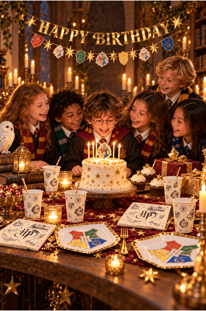 Paper banner Harry Potter Happy Birthday