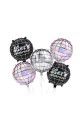 Disco Ball Foil Balloon Set