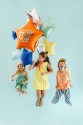 Happy Birthday Stars Foil Balloon Set