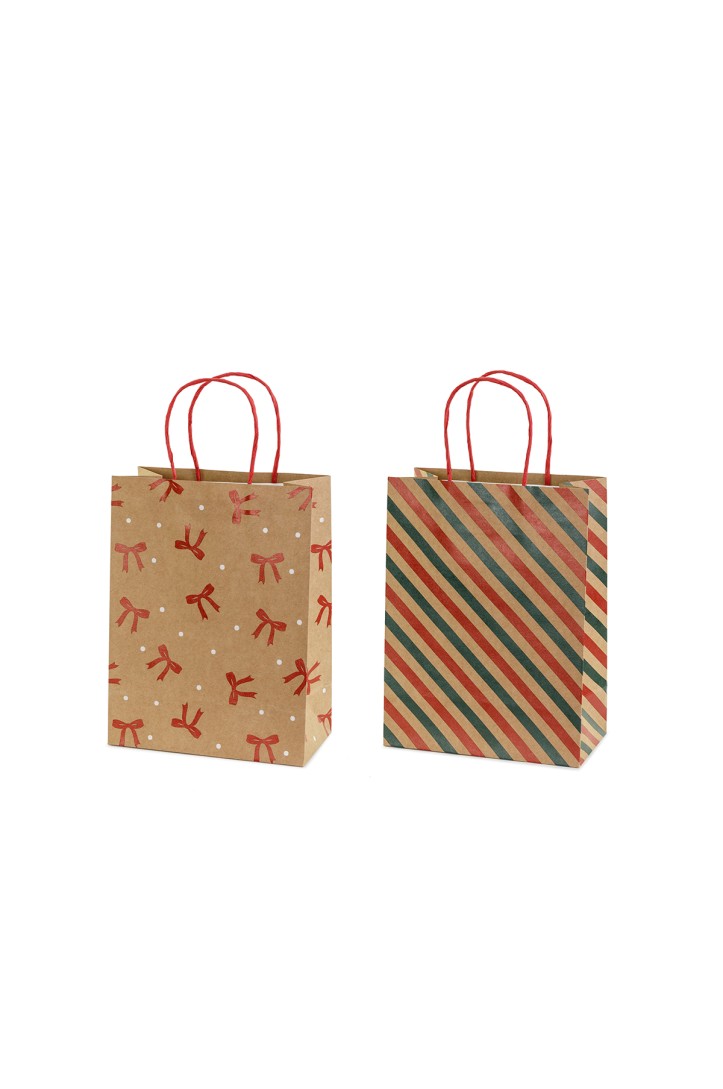 Gift Bags Stripes and Bows