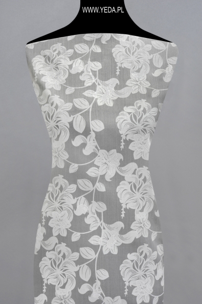 XORGANZA DRUKOWANA JEDWAB